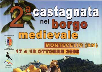 2^ edizione della castagnata nel Borgo medievale di Montecelio