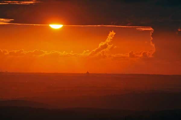 Tramonti verso Roma visti da Montecelio foto di Giovanni Coccia
