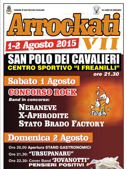 Gli Arrockati - 7^ edizione del concorso rock a San Polo dei Cavalieri