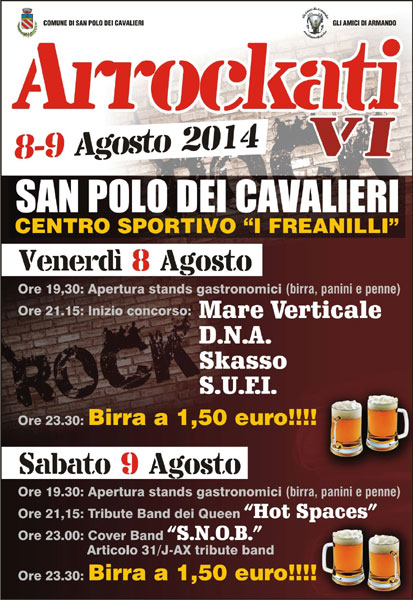 6^ edizione di Arrockati a San Polo dei Cavalieri