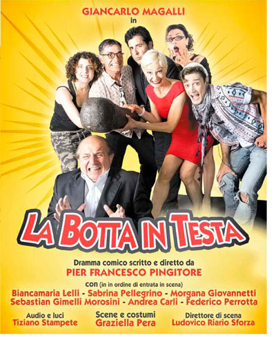 Al Teatro Imperiale di Guidonia La Botta in Testa con Giancarlo Magalli regia di Pier Francesco Pingitore