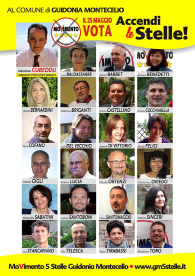 I Candidati del Movimento 5 Stelle di Guidonia Montecelio
