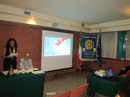 Claudia Conversi Presidente Rotary Club Guidonia Montecelio
