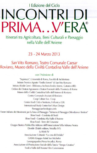 Incontri di Prima...V'Era