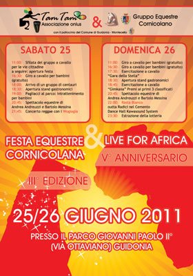 Festa Equestre Cornicolana - Live For Africa