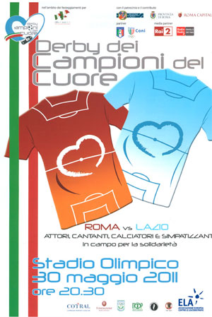 Derby dei Campioni del cuore per la ELA Italia o.n.l.u.s.