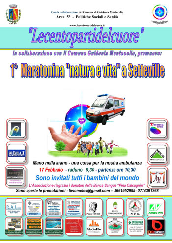 !^ Maratonina Natura e Vita a Setteville di Guidonia il 17 Febbraio 2013