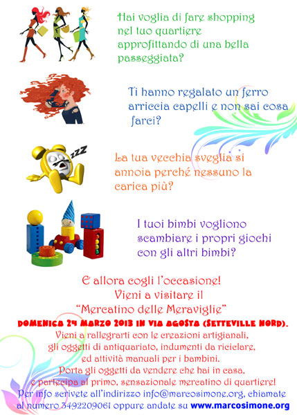 Mercatino delle Meravigle a SetteVille Nord-Guidonia Montecelio