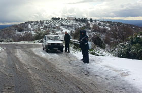 Neve a Montecelio 16 Gennaio 2013