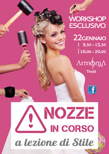 Workshop Nozze in corso a Tivoli