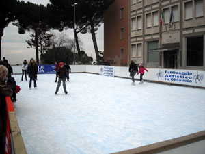 Pista di pattinaggio a Tivoli