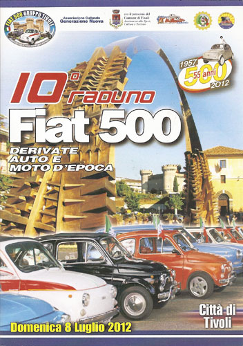 10 raduno Fiat 500 a Tivoli-Roma