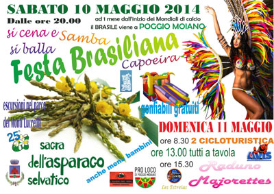 Sagra dell'Asparago Selvatico Poggio Moiano 10 e 11 Maggio 2014
