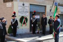 Tivoli - Deposizione di una corona di alloro al monumento dedicato alla memoria di Antonio Varisco 