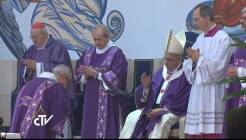 Papa Francesco a Guidonia nella chiesa di Setteville Nord Marcosimone