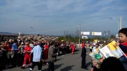 Attesa a Setteville Nord Marcosimone per l'arrivo di Papa Francesco