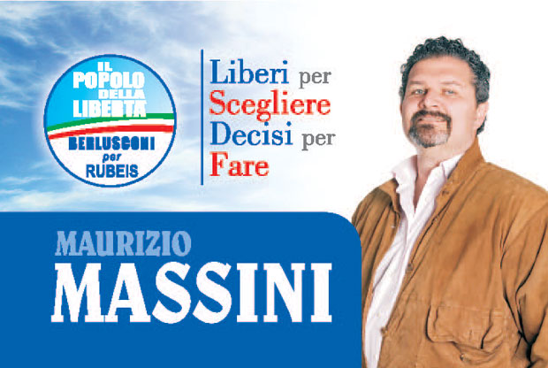 Maurizio Massini candidato alle Elezioni Comunali di Guidonia Montecelio del 6 e 7 Giugno per il Popolo della Libert